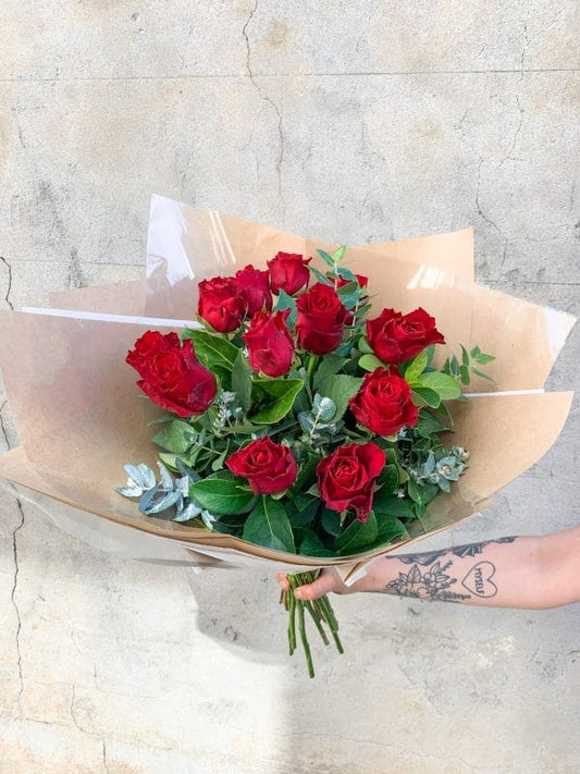 Impulse Dozen Red Roses Bouquet