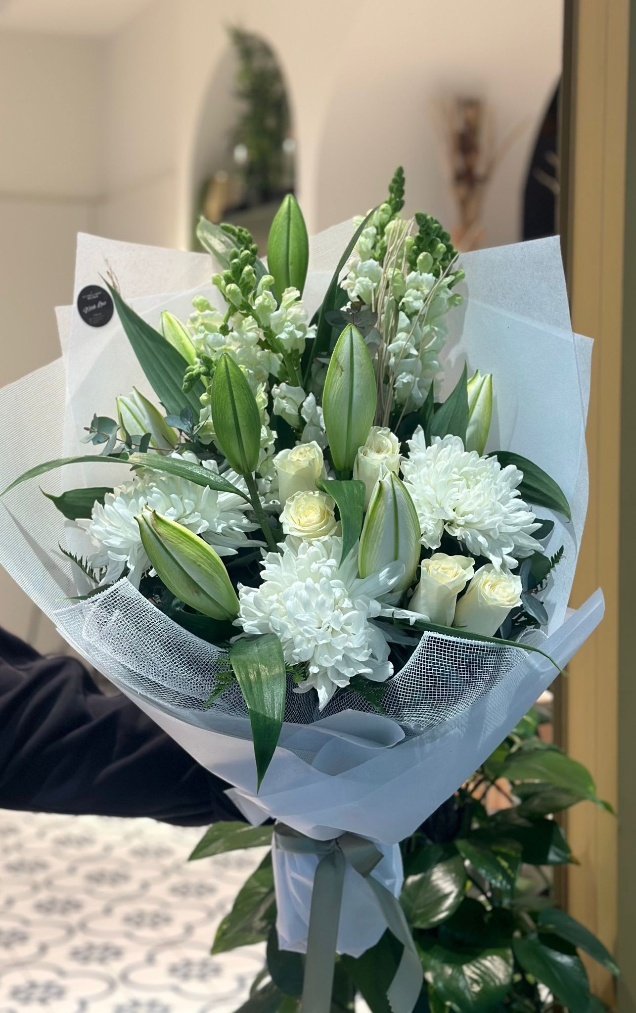 bouquet white lily flower Mixed Lily Bouquet