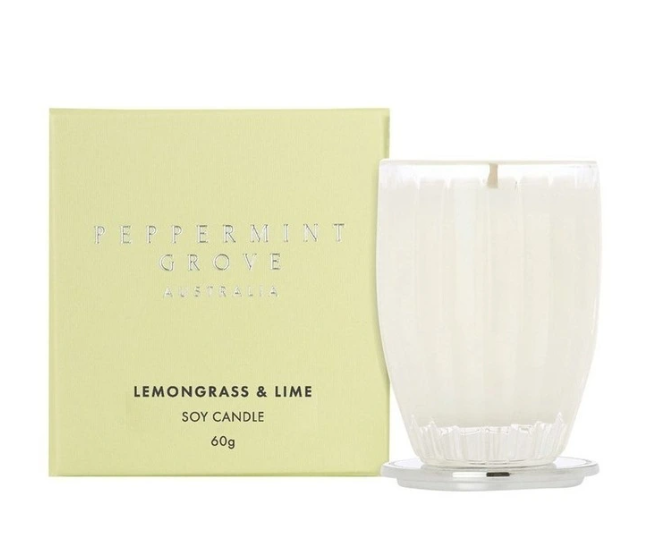 Peppermint Grove Candle  Lemongrass & Lime