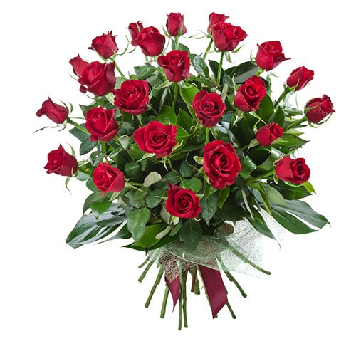 Temptation Deluxe 24 Red Roses Bouquet