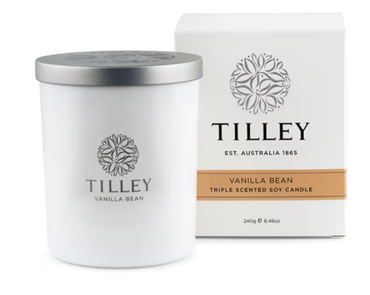 Tilley Triple Scented Soy Candle (240g) Vanilla Bean