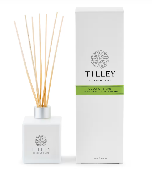 Tilley Triple Scented Reed Diffuser (150 ml) Coconut & Lime