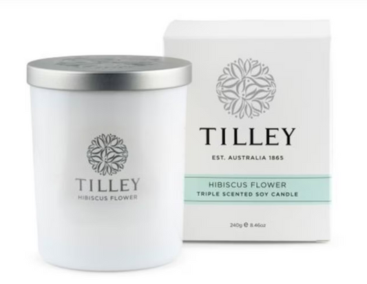 Tilley Triple Scented Soy Candle (240g) Hibiscus Flower