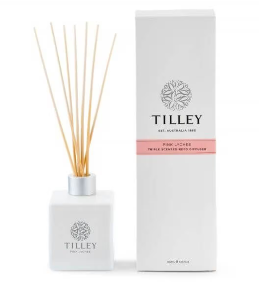 Tilley Triple Scented Reed Diffuser (150 ml) Pink Lychee